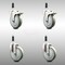 Service Caster 5 Inch 316SS Gray Poly Swivel 3/4 Inch Expanding Stem Caster Lock Brake, 2PK SCC-SS316TTLEX20S514-PPUB-2-S-2-34 - alternate 1